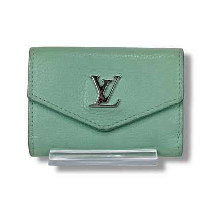 Louis Vuitton Portefeuille Lock Me Trifold Wallet Mini Wallet Light Green