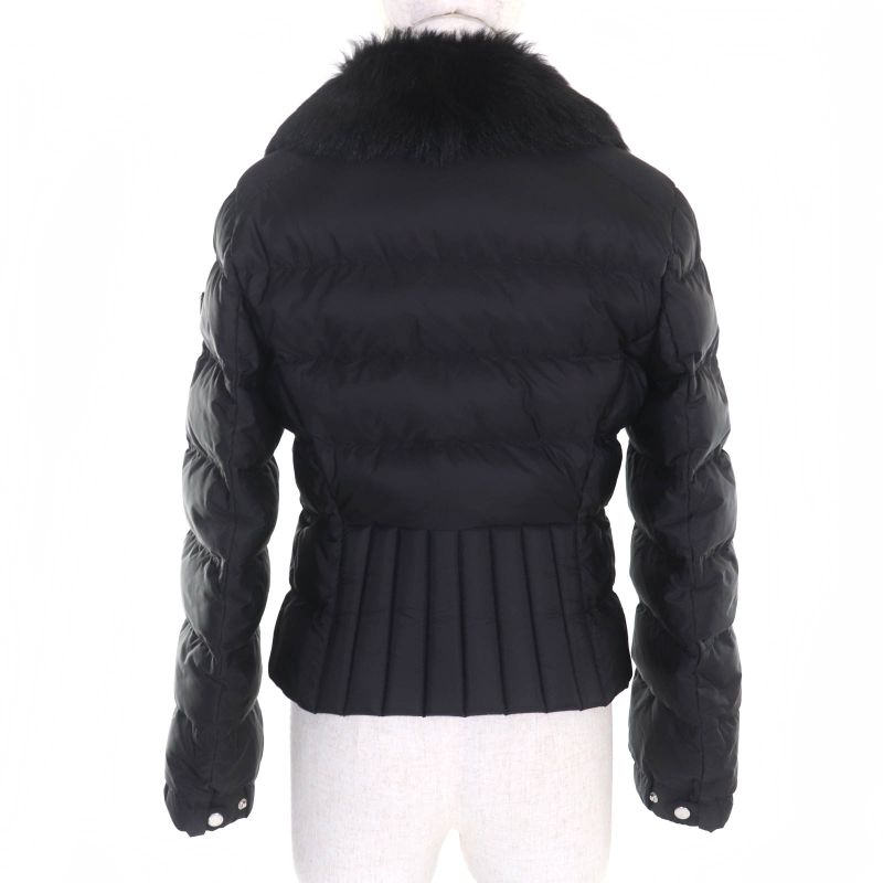 Prada 2020 29y510 With Triangle Logo Plate And Collar Lamb Fur Short Length