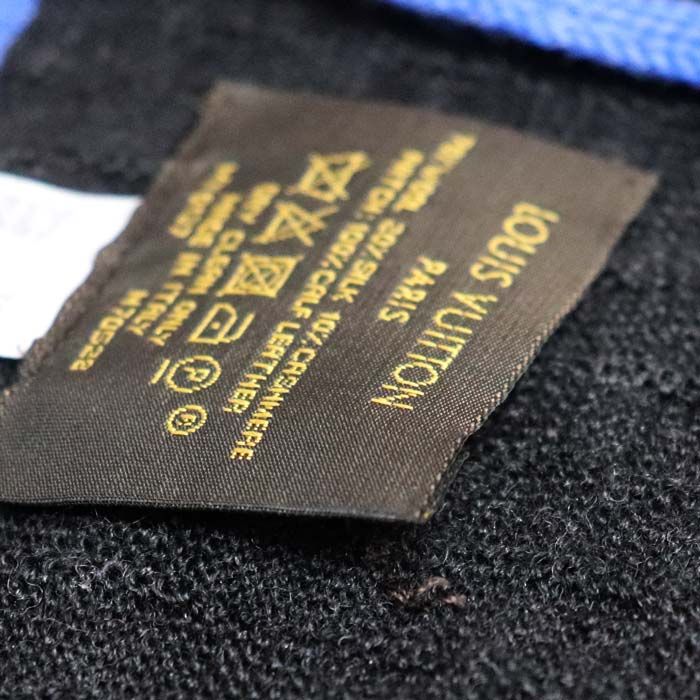 Louis Vuitton Echarpe Edge Scarf Black Blue M70528 My0137 Men's Preowned