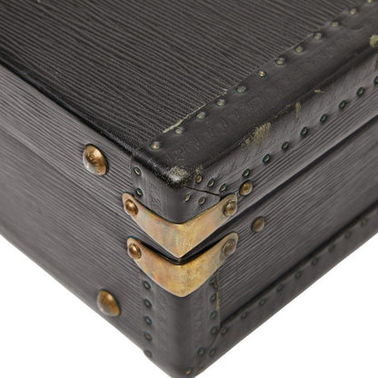 Louis Vuitton Epi President Briefcase Business Bag M54212 Black Leather Men's