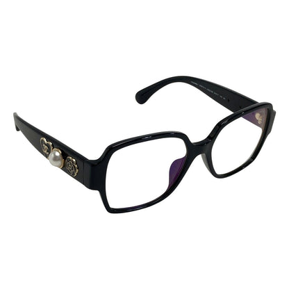 Chanel Cocomark Camellia Sunglass Es 5417 3438-S-a Black Fake Pearl Box/case