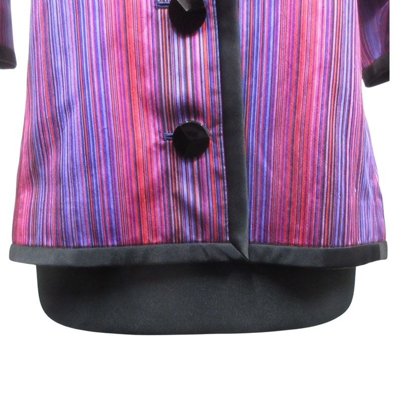 Yves Saint Laurent Collarless Jacket Blouson Quarter Sleeve