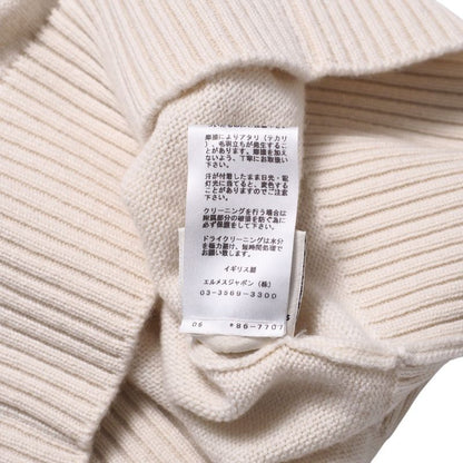 Hermes Dress Size 34 Total Cashmere Knit Dress Tunic H Logo Decoration Made In