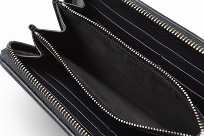 Bottega Veneta Wallet Bottega Veneta Long Wallet With Round Zipper Navy Multi