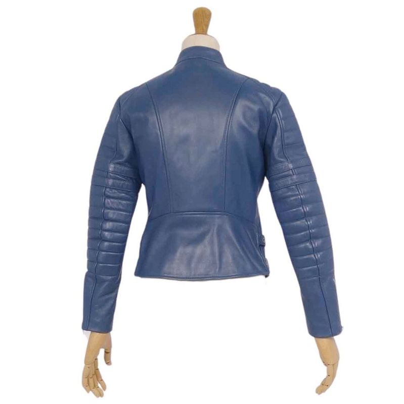 Celine Phoebe Period Leather Jacket Biker Jacket