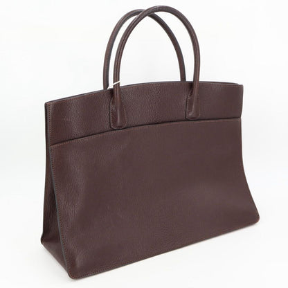 Hermes Tote White Bus GM Leather Brown — view 4