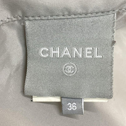 Chanel Coat Size 36 S Women's Sport Line P24104 Gray Sleeve Pockets / Long