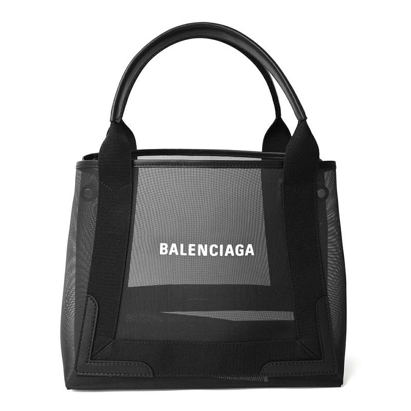 Balenciaga Tote Bag Navy Cabas Noir Black