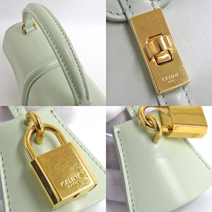 Celine Mini 16 Seise 197983bey.29ja Jade Calfskin 2way Handbag