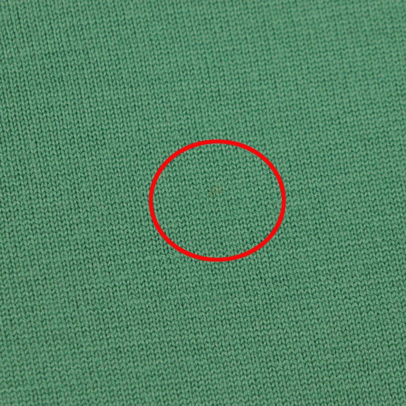 Hermes 22AW 100% Wool H Embroidery Crew Neck High Gauge Knit Sweater Green M