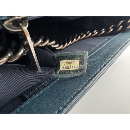 Chanel Shoulder Bag Boy CC Logo Leather with Shield Chain — view 13