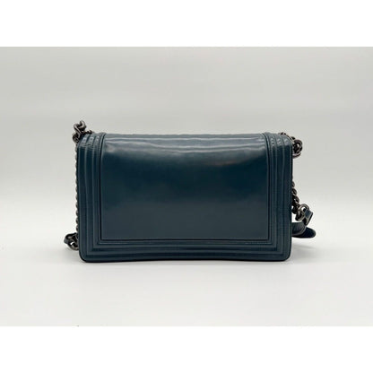 Chanel Shoulder Bag Boy CC Logo Leather with Shield Chain — view 2