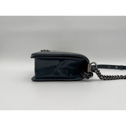 Chanel Shoulder Bag Boy CC Logo Leather with Shield Chain — view 3