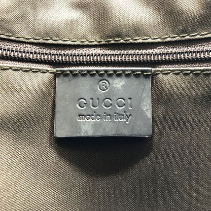 Gucci 002-1065 Handbag Brown GG Bamboo Women Men Fashion Gift Vintage