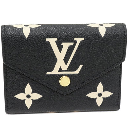 Louis Vuitton Trifold Wallet With Coin Purse Bicolor Monogram Empreinte Black X
