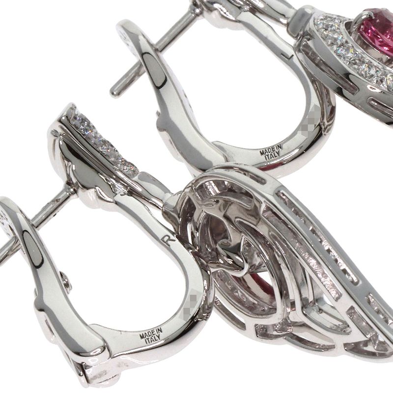 Bvlgari Bulgari DIVA Dream Tourmaline Diamond Earrings 18K White Gold Ladies