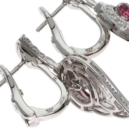 Bvlgari Bulgari DIVA Dream Tourmaline Diamond Earrings 18K White Gold Ladies