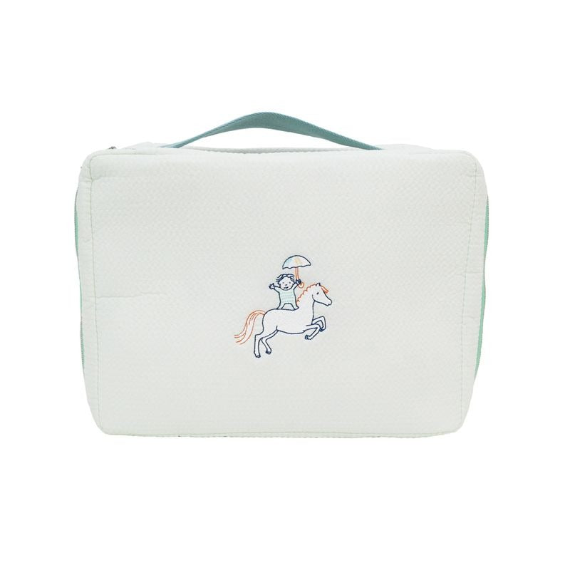 Hermes Gabriel To-go MM Handbag Pouch Veil Aqua