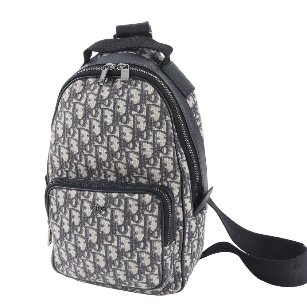 Dior Oblique Sling Bag Leather 2-Way Crossbody Shoulder