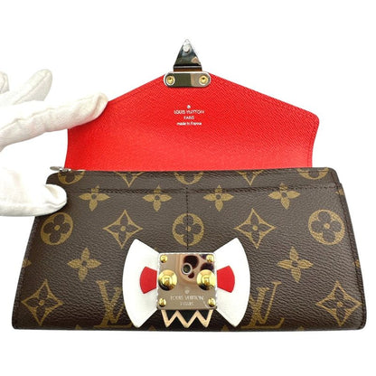 Louis Vuitton M60791 Monogram Long Wallet Portefeuille-sarah Tribal Mask Long