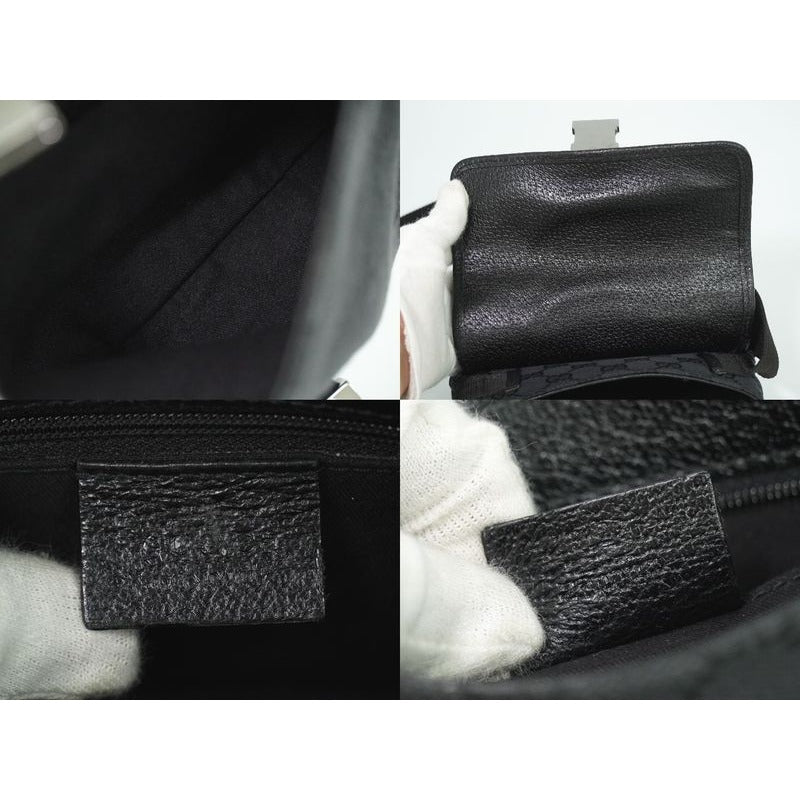 Gucci GG Canvas Waist Pouch Belt Bag Body Black — view 9