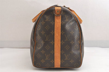 Louis Vuitton Monogram Keepall Bandouliere 45 M41418 Boston Bag 3232n