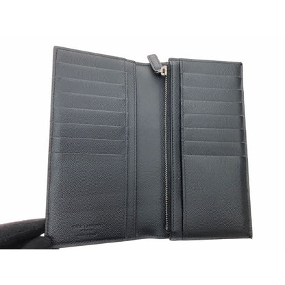 Saint Laurent Paris Men's Bifold Long Wallet Classic Continental Wallet Calf