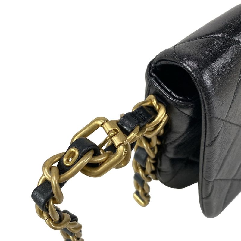 Chanel Shoulder Bag Matelasse As4451 Black Chain Shoulder / Vintage Gold