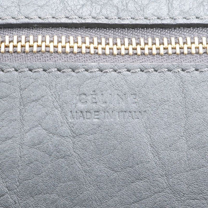 Celine Tie Bag Leather Tote Bag Shoulder Hand Gray Women's ERE Cw53-2