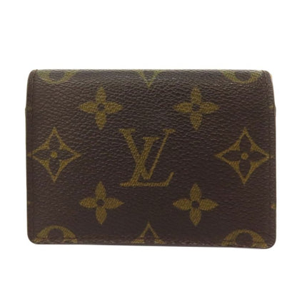 Louis Vuitton M62920 Enveloppe Carte De Visite Card Case Monogram Canvas Women