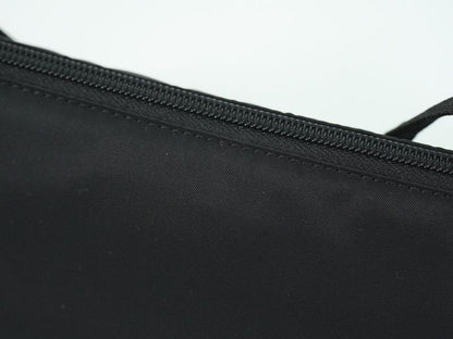 Authentic Prada Nylon Accessory Pouch Handbag Black Bag Pre-owned [follow-up