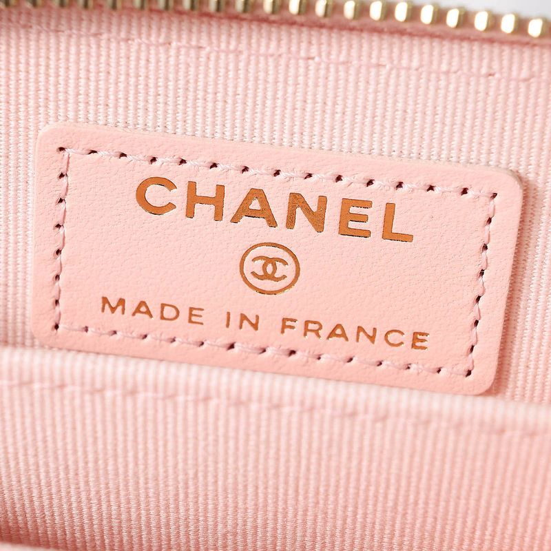 Chanel Coin Case Classic ZIP COIN Purse Pastel Pink