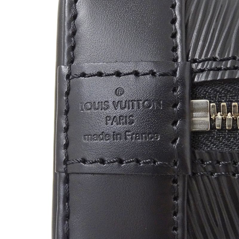 Louis Vuitton Bag Epi Women's Branded Handbag Shoulder Bag 2way Alma BB Noir