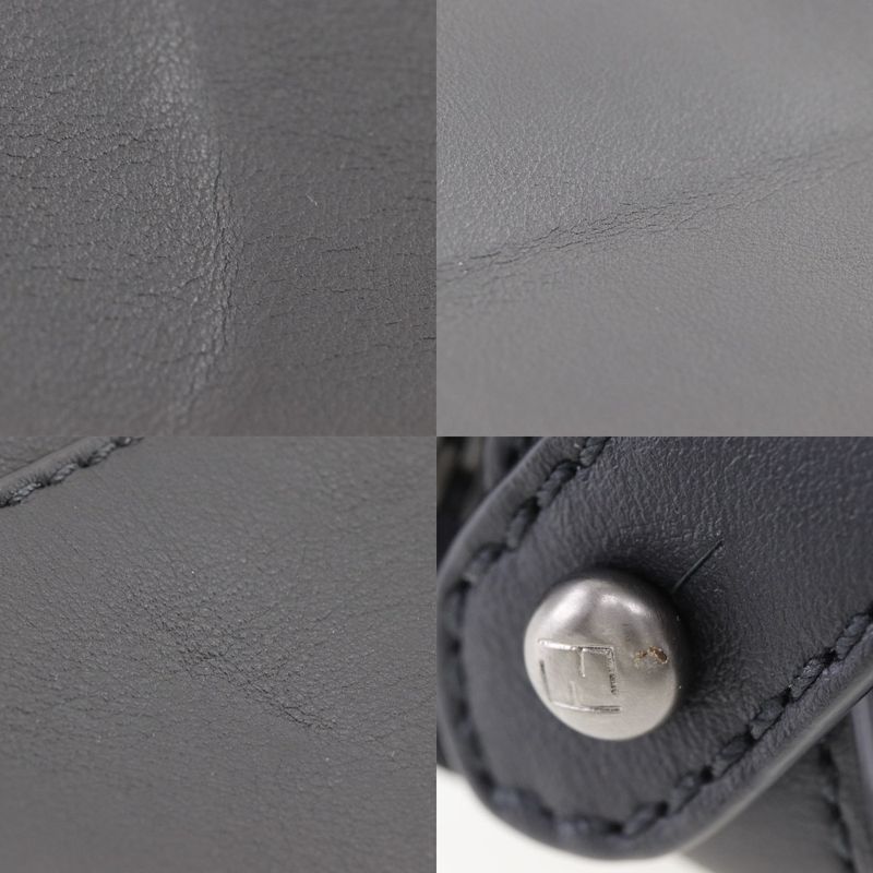 Fendi Peekaboo Celia 2WAY Shoulder Calf Black Men's Business Bag