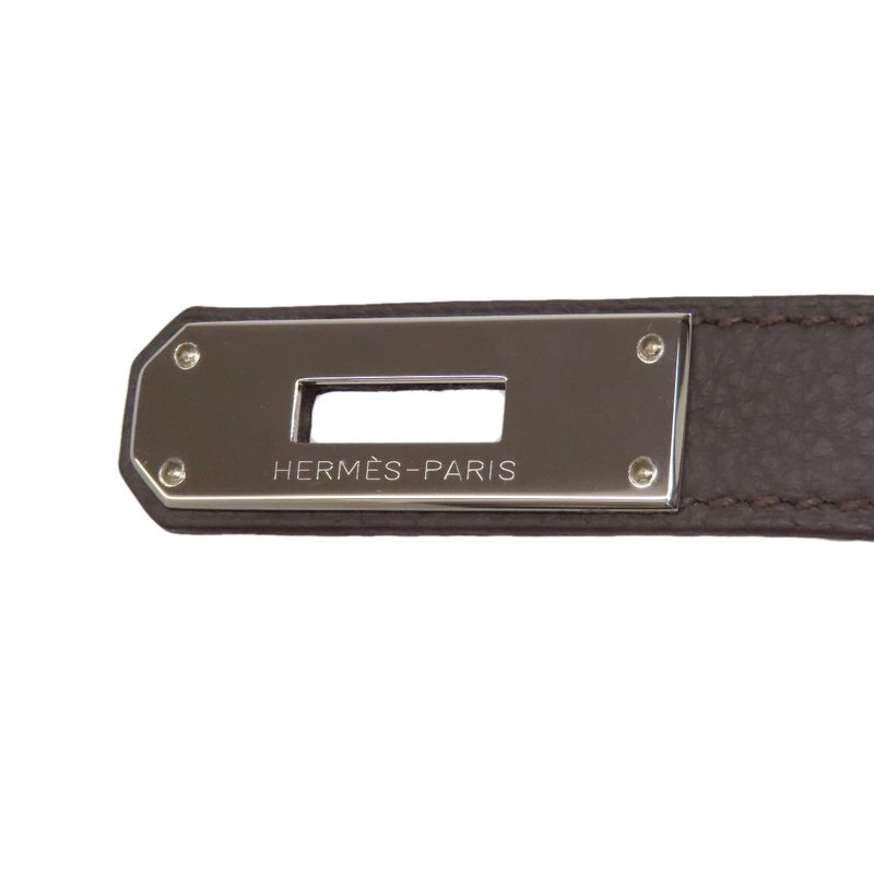 Hermes Birkin 30 Etan Silver Hardware Handbag Taurillon Women