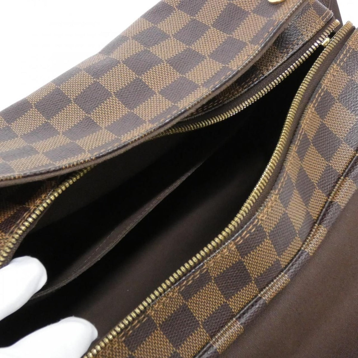 Louis Vuitton Damier Naviglio Shoulder Bag Ebene — view 8