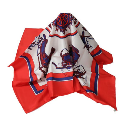 Hermes Scarf Carre 90 Exlibris Scarf Hermes Red