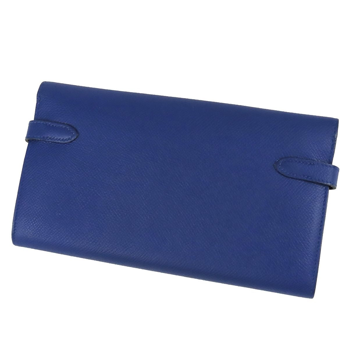 Hermes Kelly Wallet Long Blue Electric Silver Epsom — view 2