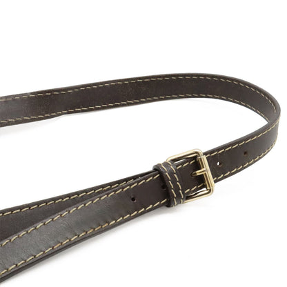 Gucci GG Canvas Mayfair Ribbon Shoulder Bag Crossbody Khaki Beige Dark Brown