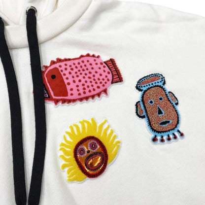 Louis Vuitton X Yayoi Kusama Hoodie Face Patch Cropped Hoodie Rw232j Uj6 Fost15