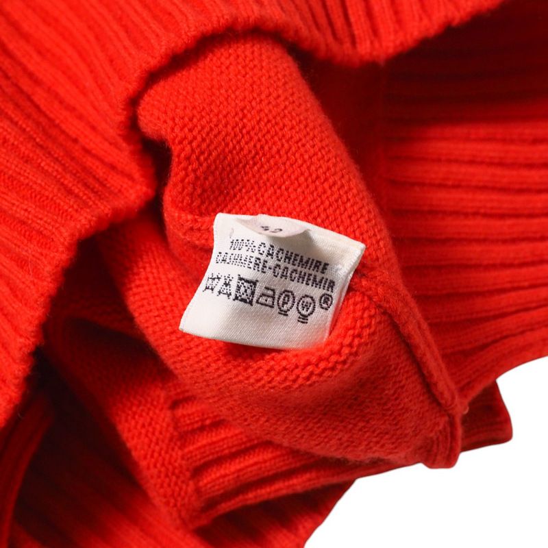 Hermes Dress Size 42 Total Cashmere H Logo Short Sleeves Knit Dress Made In