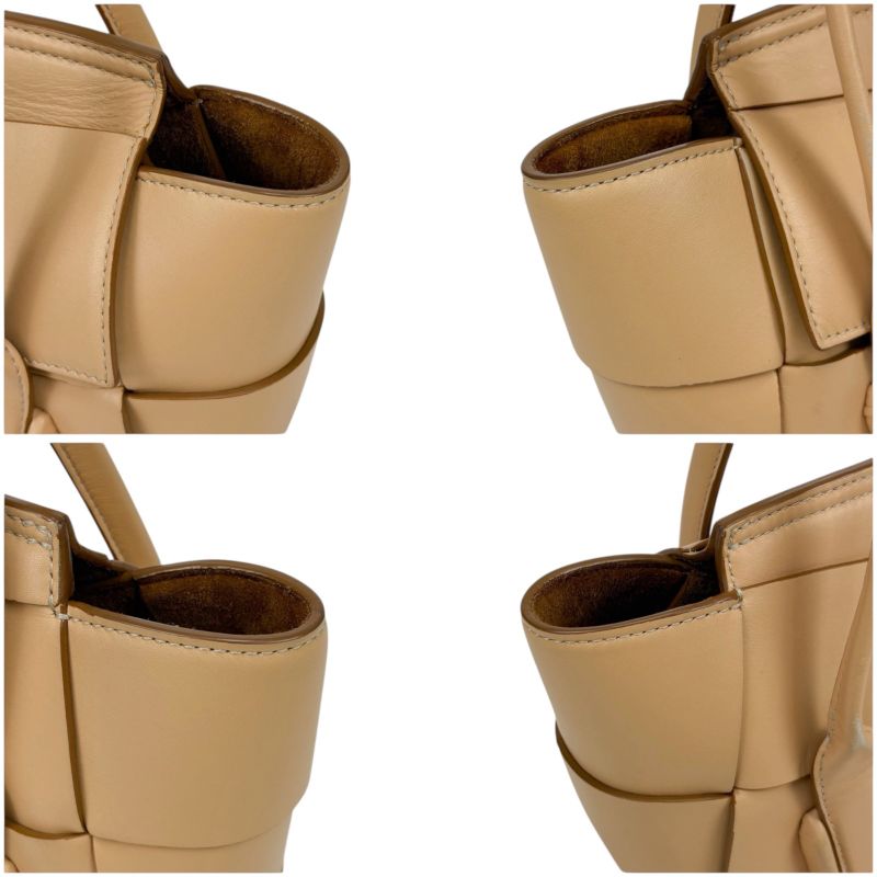 Bottega Veneta Mini The Arco Handbag Mini Tote Bag Maxi Intrecciato Leather