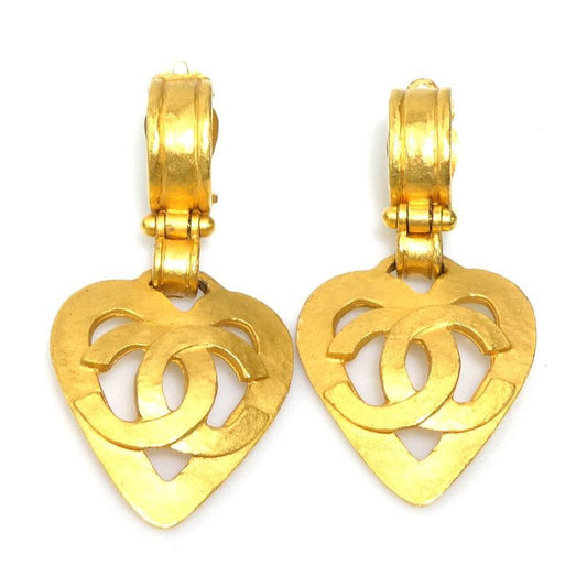 Chanel Earrings Coco Mark Heart