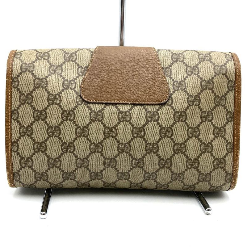 Gucci 0141226052 Second Bag Clutch Bag Pouch GG Supreme Canvas Sherry Vintage