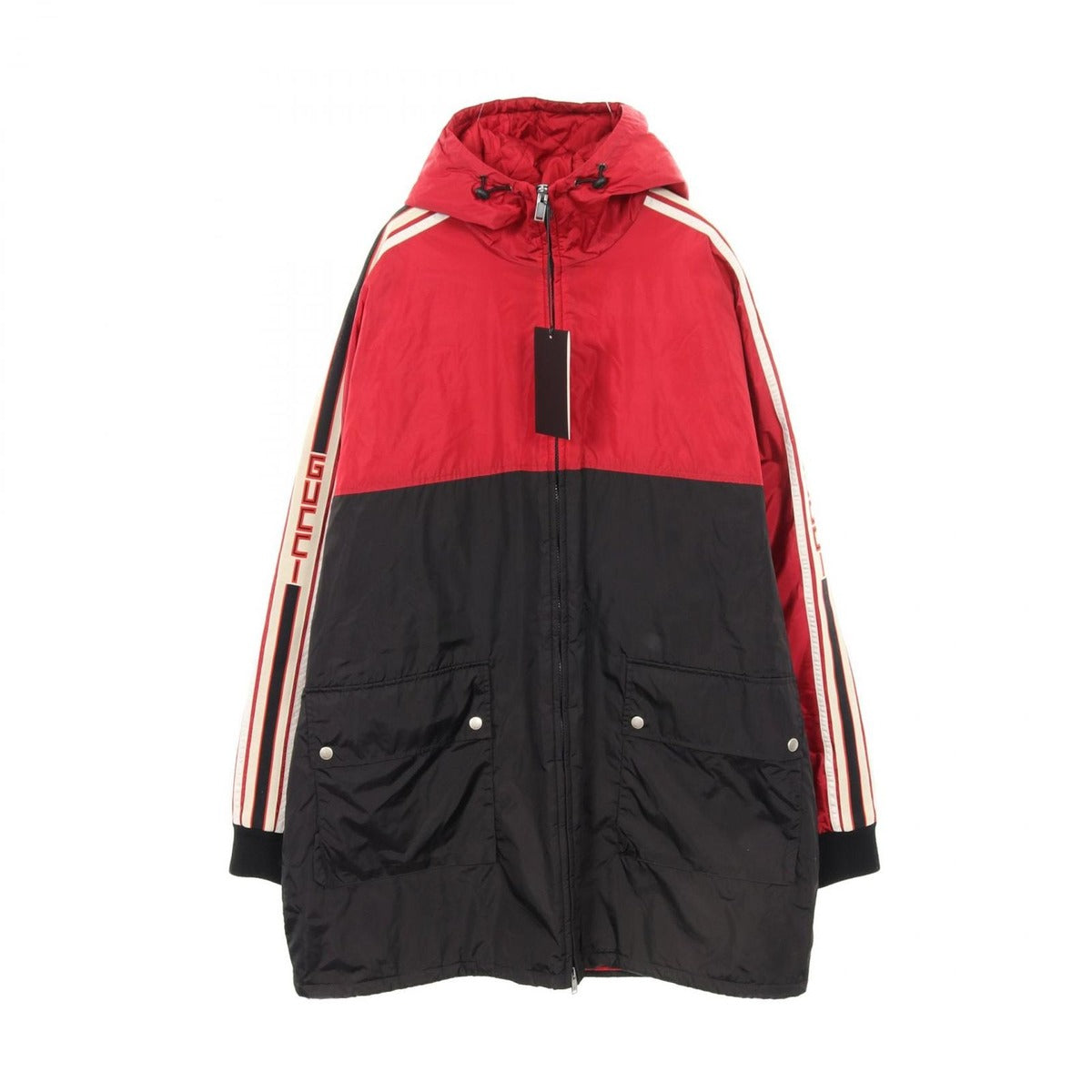Gucci Nylon Jacket Black Red