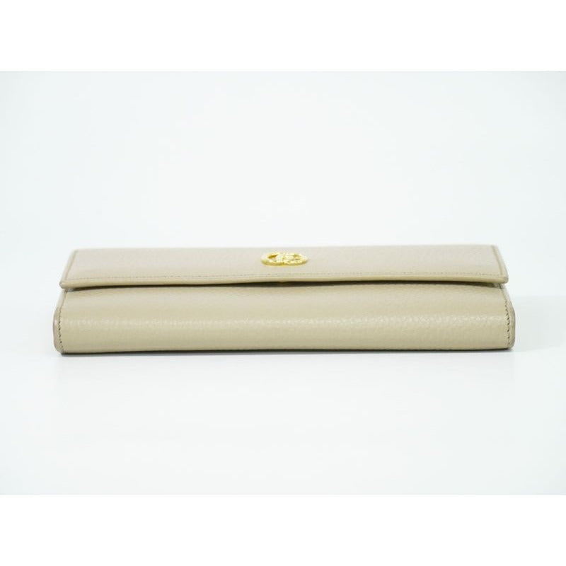Gucci GG Marmont Long Wallet Leather Beige — view 3