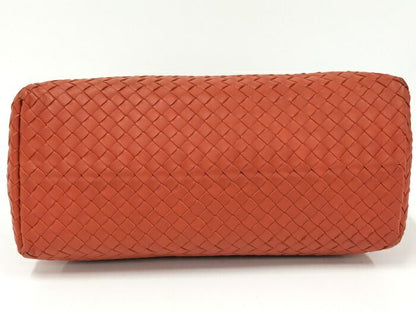 Bottega Veneta Large Garda Bag Tote Intrecciato Leather Orange