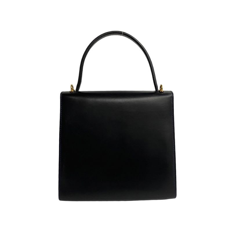 Celine Circle Logo Hardware Calf Leather 2-Way Handbag Tote Bag