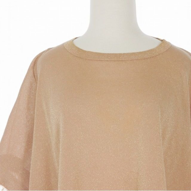 Brunello Cucinelli Fringe Knit Pullover Top L Pink Sweater — view 3