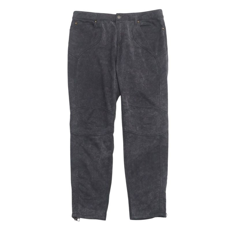 Louis Vuitton Cropped Pants Size 42 Tapered Emblem Patch Aged Finish